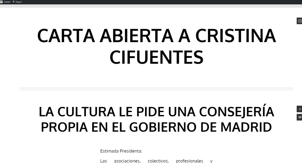 COABDM's tweet photo. La cultura y los bibliotecarios madrileños piden a Cristina Cifuentes una Consejería de… https://t.co/CkYzgHFaUe http://t.co/qCI0VUgfhf