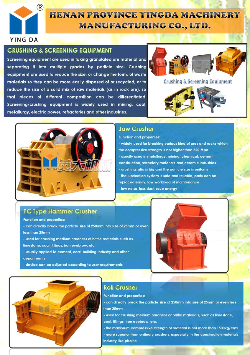 yingdaconveyor's tweet photo. Screening &amp; crushing equipment by #yingdamachinery
Visit http://t.co/7nEW5lw4n2   to find out more
#yingda #machinery http://t.co/4JPSxjdYht