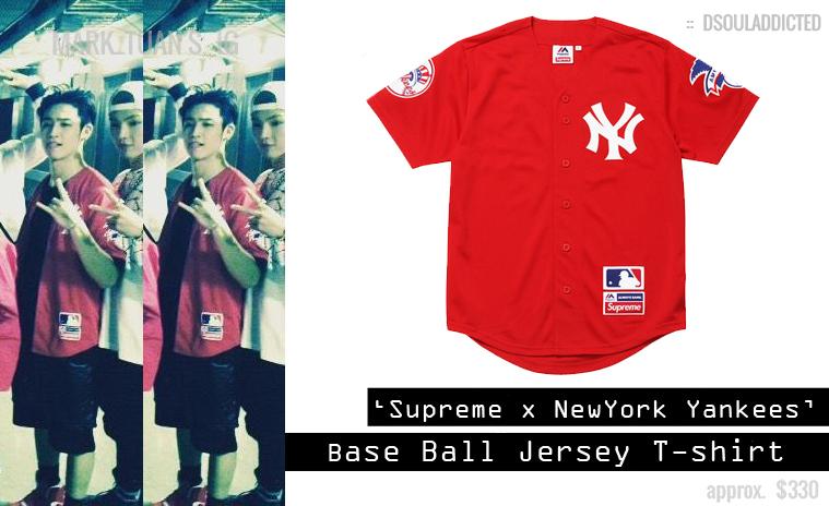 supreme new york yankees jersey