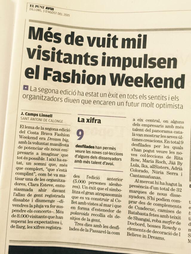 ordezkaezina's tweet photo. Grandíssim èxit @costabrava_FW! Ens veiem l'any que ve, dreamers! :) • #CBFW015 http://t.co/ujS6QVXvcL