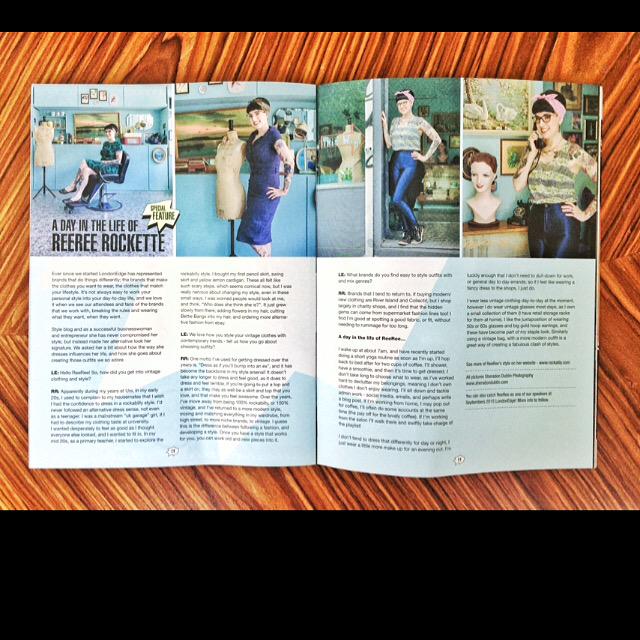 sheradondublin's tweet photo. Portraits & interview of the fab @ReeReeRockette- thanks for sending it over @Londonedge. #workpublished http://t.co/Bk3rm6qPs2