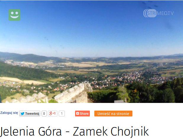StrimeoTV's tweet photo. Zajrzyjcie przez kam. internet. #Strimeo na #Chojnik. Widać stamtąd #JeleniaGóra
-> http://t.co/nsgBoE87mQ http://t.co/QguJe4HJXe