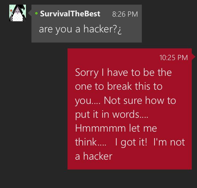 KOGKgaming's tweet image. Lol #notahacker