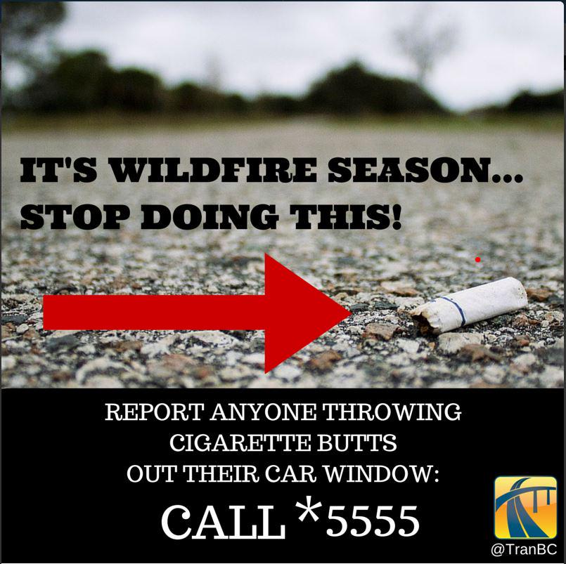 DriveBC's tweet photo. STOP Doing this.
START Reporting It.
Via @TranBC #bcwildfire http://t.co/bQRQ68oIUW