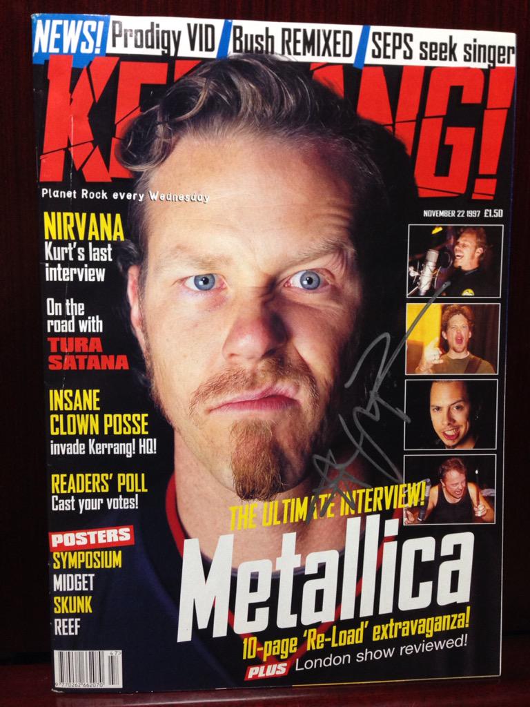 Happy birthday ! James Hetfield !!
 I Respect You !!!   