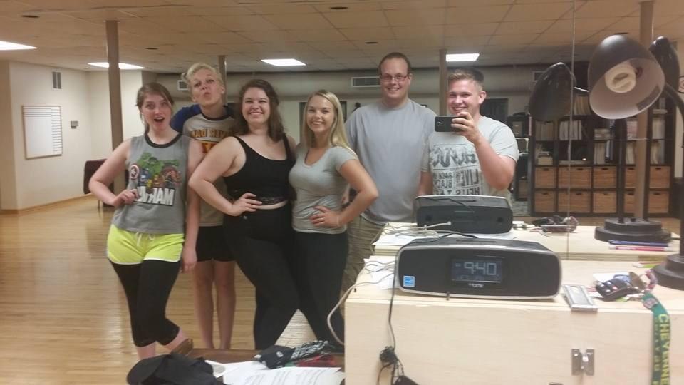 ComeSeeFOG's tweet photo. Nothing like a little extra rehearsing to get the exec team set for tech week! #OneWeekTilShowTime http://t.co/uAe9xr0351