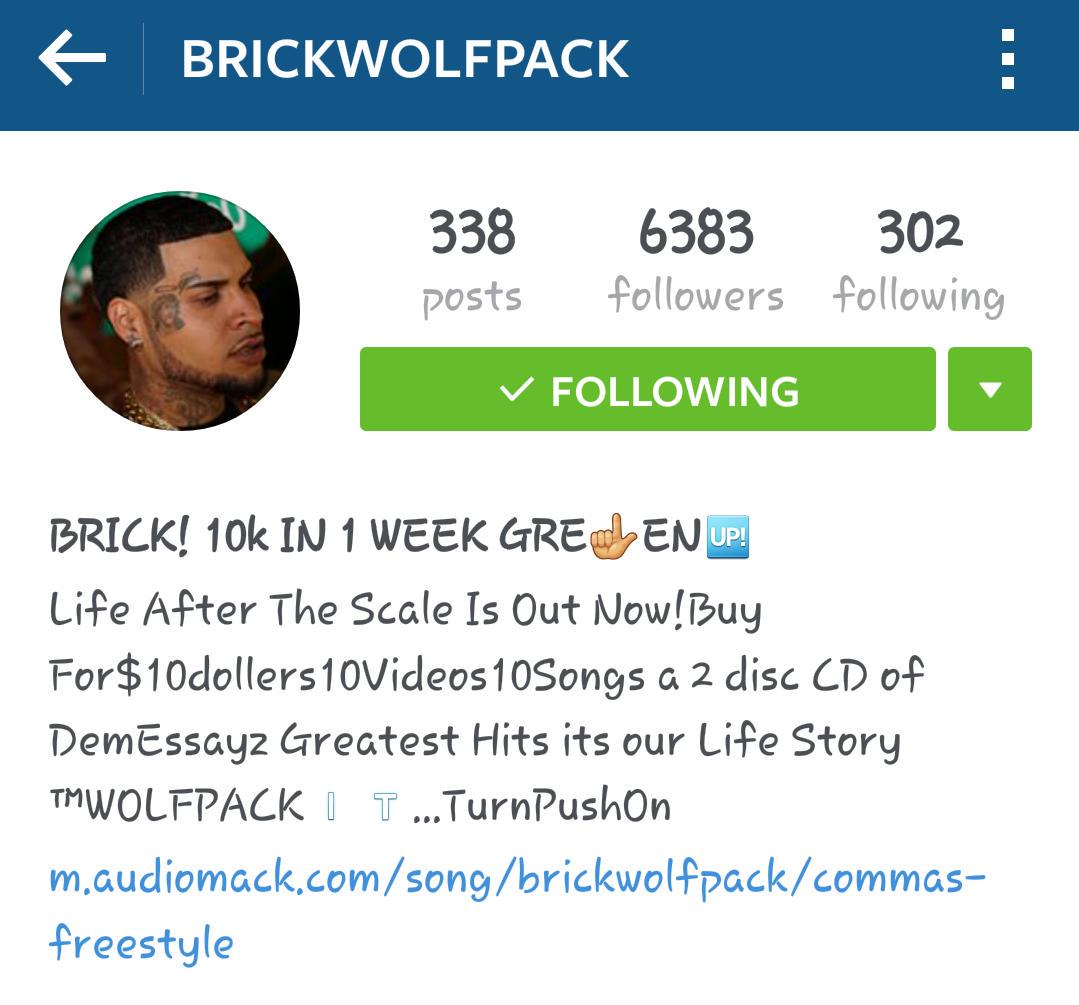alexisromo12714's tweet photo. 🎶 Please Go Follow #BRICKWOLFPACK on Instagram &amp; drop a comment ,thanks .😊💯🎶 http://t.co/8d5ciqm2PJ