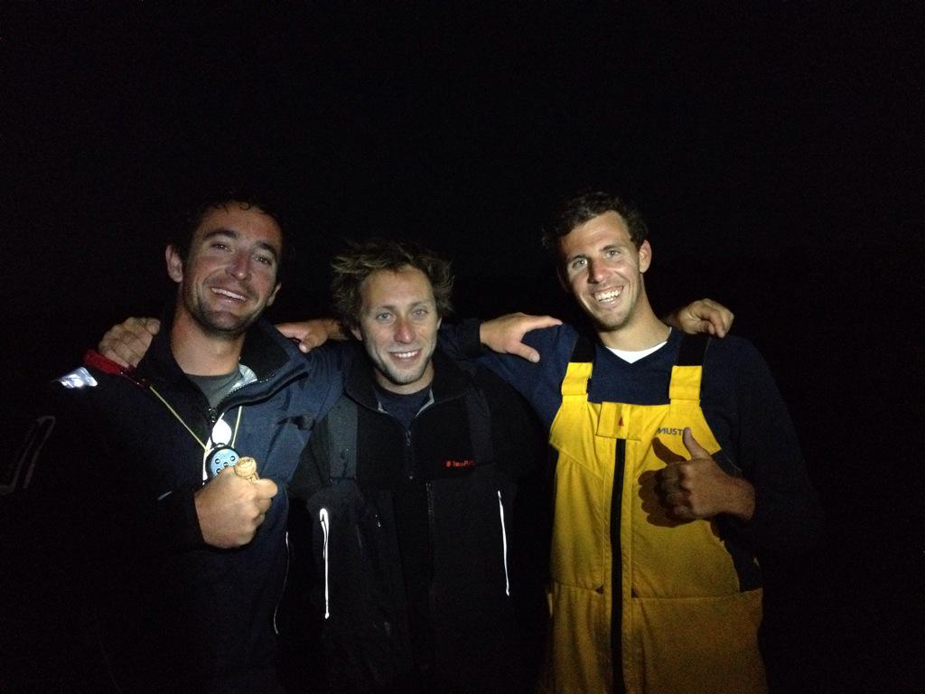 SailorsRaces's tweet photo. Les skippers de l’Ofcet 650 et le podiumn“@PulveJulien: Le 880 @Novintiss 2 eme sur @transgascogne 6.50  bravo !!! http://t.co/raosYzkX6s”