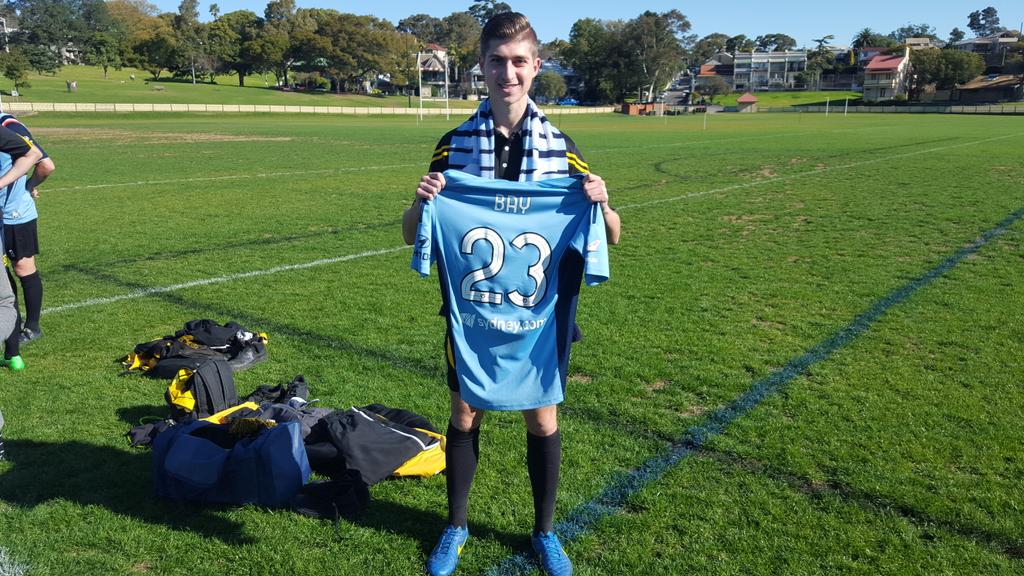 We met <a href="/SydneyFC/">Sydney FC</a> Members representing <a href="/balmaintigersfc/">Balmain Tigers FC</a> in the @FFACup on Tues! Full story tomorrow #SydneyIsSkyBlue