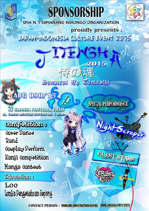 Weekend ini ada kami, <a href="/strawberryjpop/">Strawberry Kiss Jpop</a> dan jg NightScraper yg akan mengguncang event Jitensha SMA1 🙌 dateng ya gaess 😄