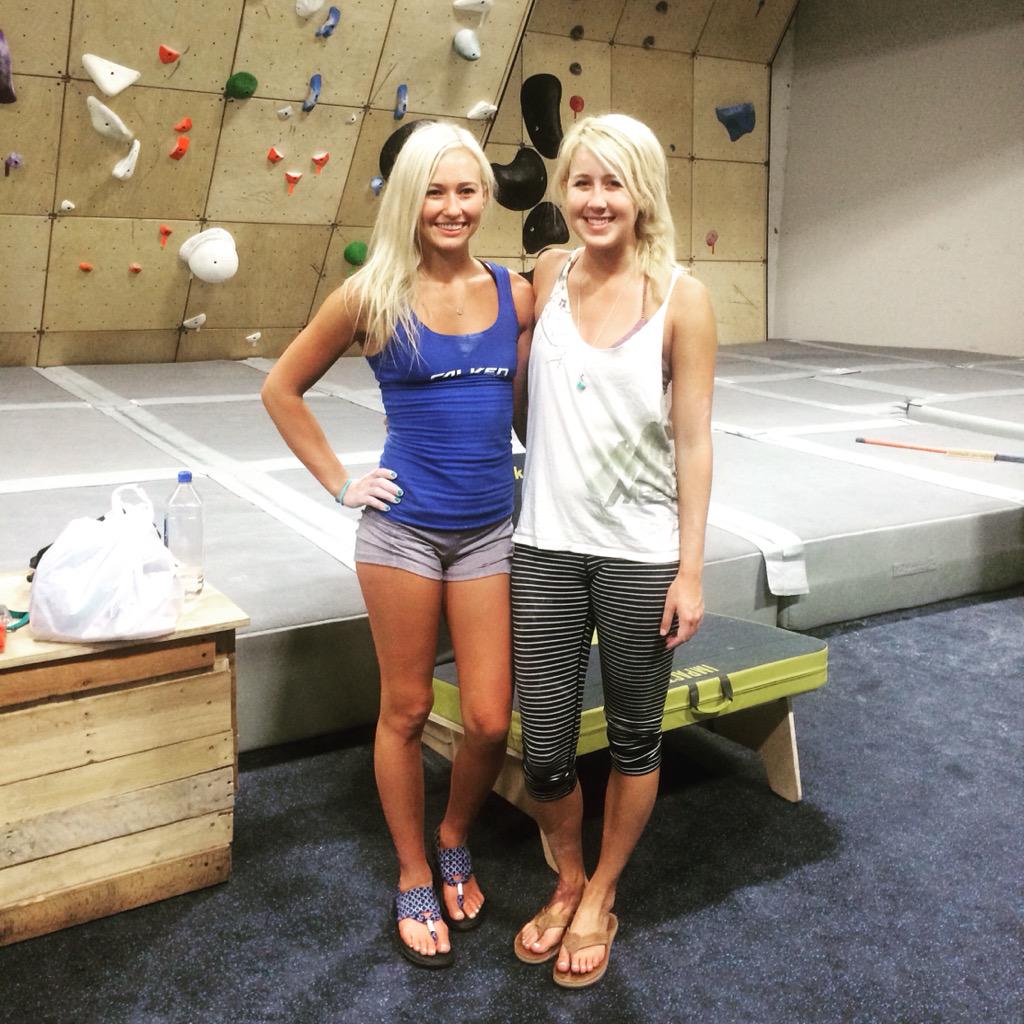 sierrablaircoyl's tweet photo. Session with my fave 😍 @jengold_ #goclimb #mesarim http://t.co/vRJS2DQxws