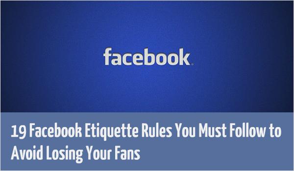 Red_Web_Design's tweet photo. 19 Facebook Etiquette Rules You Must Follow to Avoid Losing Your Fans:

http://t.co/TF1Ly0GrFC

#SocialMedia http://t.co/g8JkUGZSia