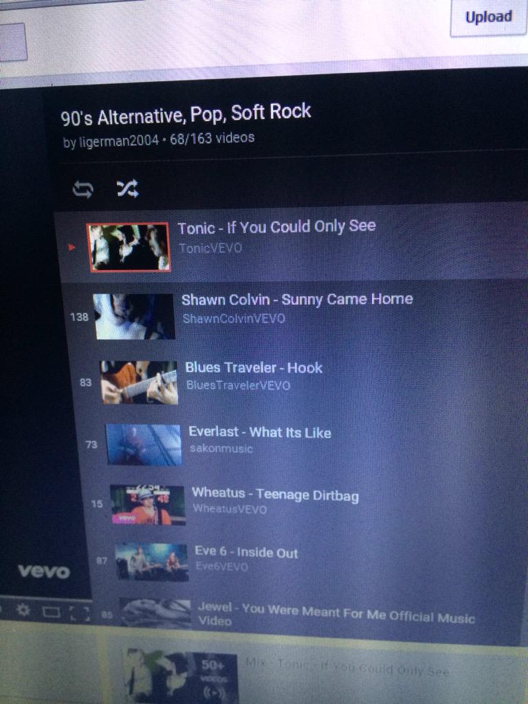 lorihearn's tweet photo. A #90s #oldschool playlist is exactly what I needed tonight. All the old good shit. And a #BudLight. That also. http://t.co/fEFEx8a50B