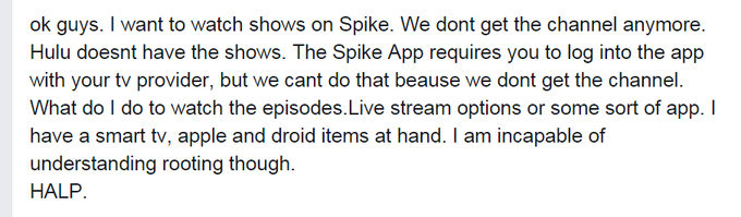 I have a serious problem I need help with peeps! I am missing my shows! http://t.co/Ey7xCUlQvN<a href="/tag/thongthursday"class="tags"><span>#thongthursday</span></a><a href="/tag/bigtits"class="tags"><span>#bigtits</span></a>