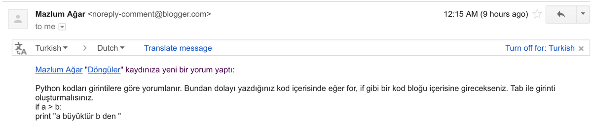 PythonDersleri's tweet image. Blogumuzun "en" gönüllü yazarı @mazlumagar, her gün gelen yorumlara tek tek cevap vermektedir.