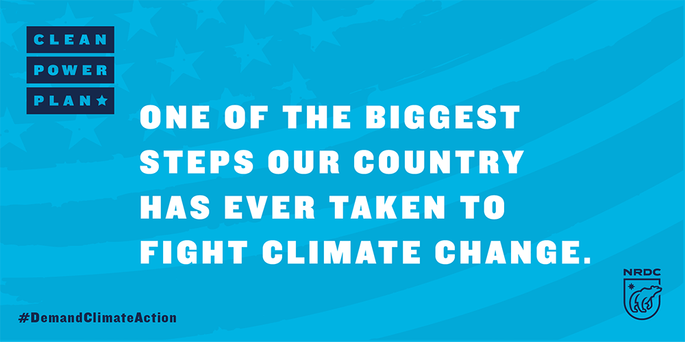 NRDC's tweet photo. HUGE NEWS: Today @POTUS &amp; @EPA will announce the #CleanPowerPlan! This is a game-changer for fighting climate change! http://t.co/f4rDAcmIyQ