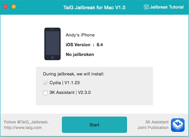 orange_junction's tweet image. Untethered TaiG Jailbreak Tool for iOS 8.4 [Mac OS X version]… rd.cempal.com/BkL2JB #AppleMacOSX #hackingnews