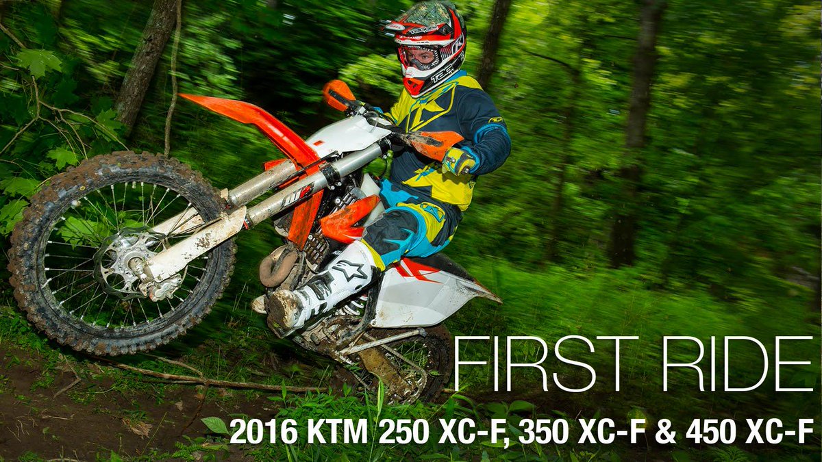 2016 KTM 250 XC-F, 350 XC-F & 450 XC-F First Rides - MotoUSA bqz.me/Ifs25