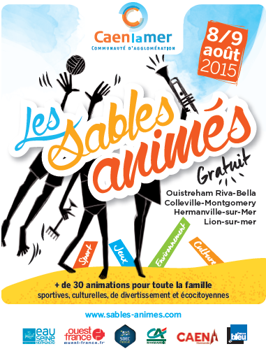 Caenlamer's tweet photo. LES SABLES ANIMÉS #9 C'est ce weekend !
#Caen GRATUIT Plus de 30 animations ! 
Prog complet > http://t.co/i0iykTi6cg http://t.co/FWB3BauyXw