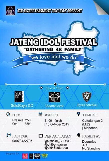 <a href="/JKT48Pekalongan/">JKT48FC Pekalongan</a> <a href="/jkt48_pwt/">JKT48 PURWOKERTO</a> <a href="/JKT48FCBrebes/">JKT48 Fans Brebes</a> <a href="/JKT48Tegal/">WARTEG48</a> <a href="/Fans48_SMG/">００４８ファン★スマラン</a> <a href="/JKT48FORA_/">JKT48 Fans Jepara</a>  yuk dateng. More info: <a href="/EO_ICE/">ICE ENTERTAINMENT</a>