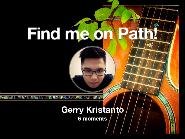 krigerry's tweet photo. Find me on #Path now! Go to: http://t.co/23yeVWYtOE! #thepersonalnetwork http://t.co/fYNLycQUut
