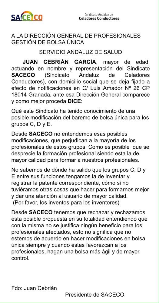 SACECO3's tweet photo. Desde SACECO ya hemos expresado nuestro TOTAL DESACUERDO con la modificación de los criterios de Bolsa única. http://t.co/ElqqaIsC3u