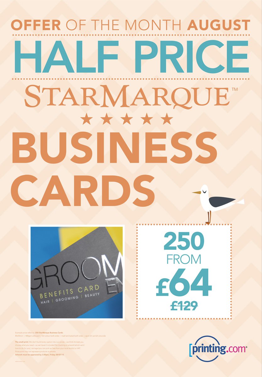 Check out our latest offers on Star Marque Business Cards!