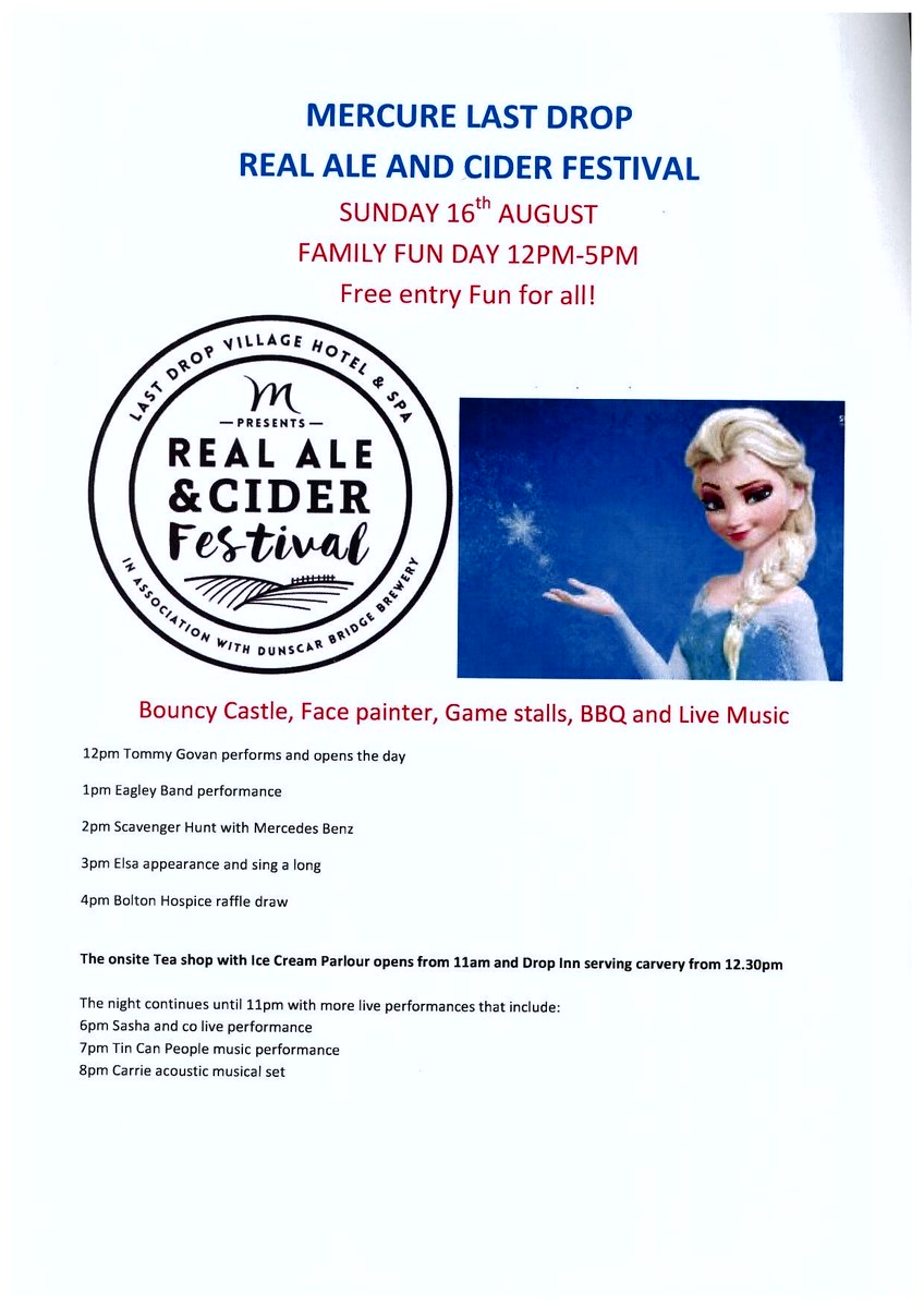 Real Ale Family fun day <a href="/lastdropshops/">thelastdropvillage</a> @VillageBoutiqu1 <a href="/LoveVintageLane/">Vintage Lane Bridal</a> <a href="/theweddingbox26/">The Wedding Box</a> <a href="/Xcelhair/">Xcel Hair Salon</a> <a href="/RubyRedLipsMUA/">Ruby Red Lips Makeup</a>
