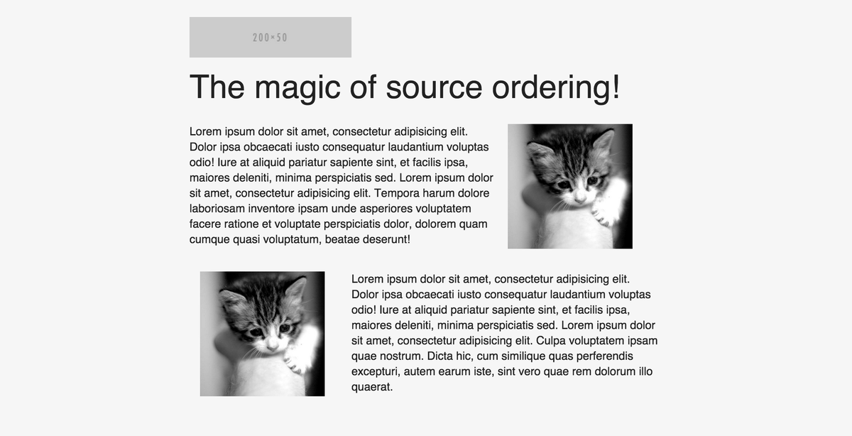 Source ordering for responsive emails - zurb.us/1hfMYvm New Building Block