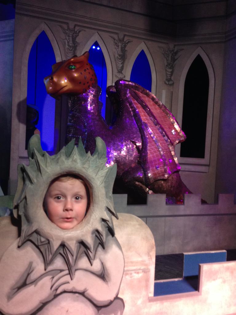 RS_Graphics's tweet photo. The smallest member of the @RS_Graphics team loves the display @Tuppence_Dragon @TheForumNorwich @GoGoDragons2015 http://t.co/vQtlMCaptY