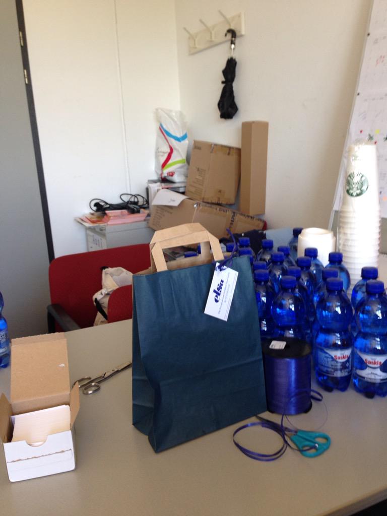 ELSARotterdam's tweet photo. The ELSA Rotterdam goodiebag! To be hand out at the Eurekaweek - welcoming the new EUR law students http://t.co/7BbPorKGyj
