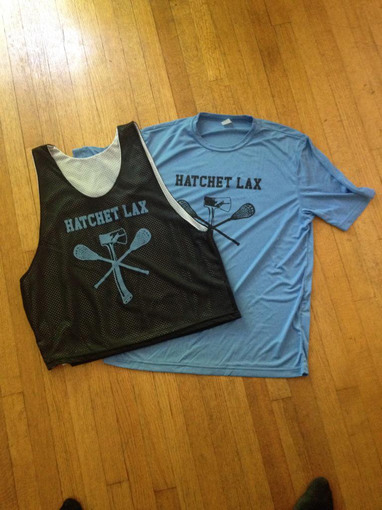 HLax603's tweet photo. the pinnies are in!!!! if you haven't payed please bring $25 to HATCHET Wednesday #D1Club #StillD1 http://t.co/NGuLNYcczU