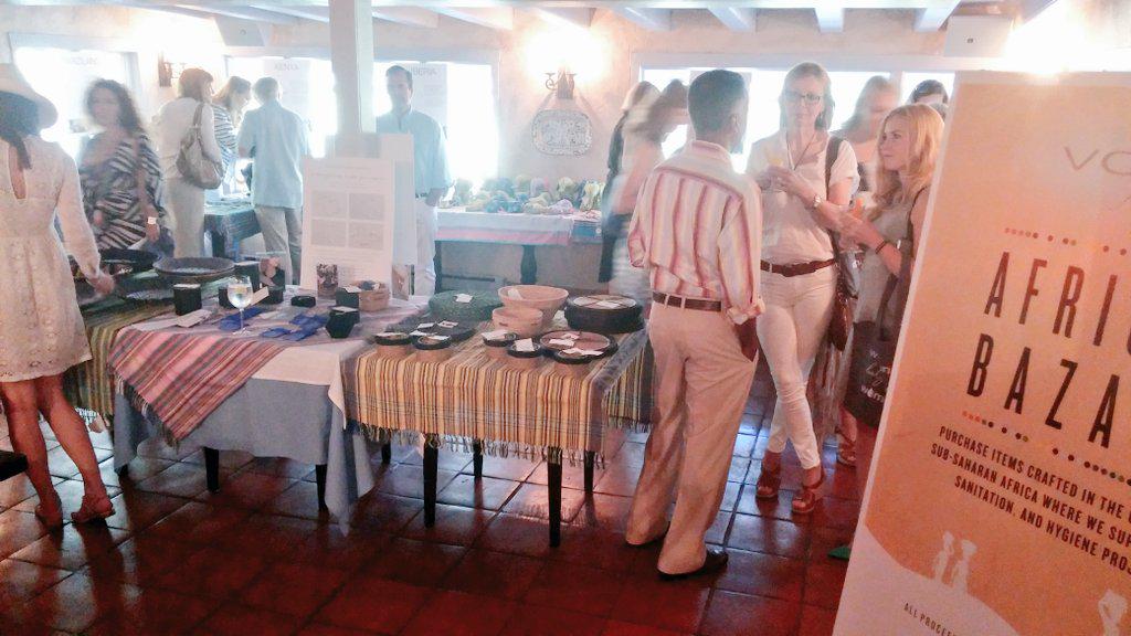 DHI_Inc's tweet photo. We brought the #AfricanBazaar to the #Beach! Shop for beautiful items made by the women they benefit #VossFoundation http://t.co/687OjeWVyY