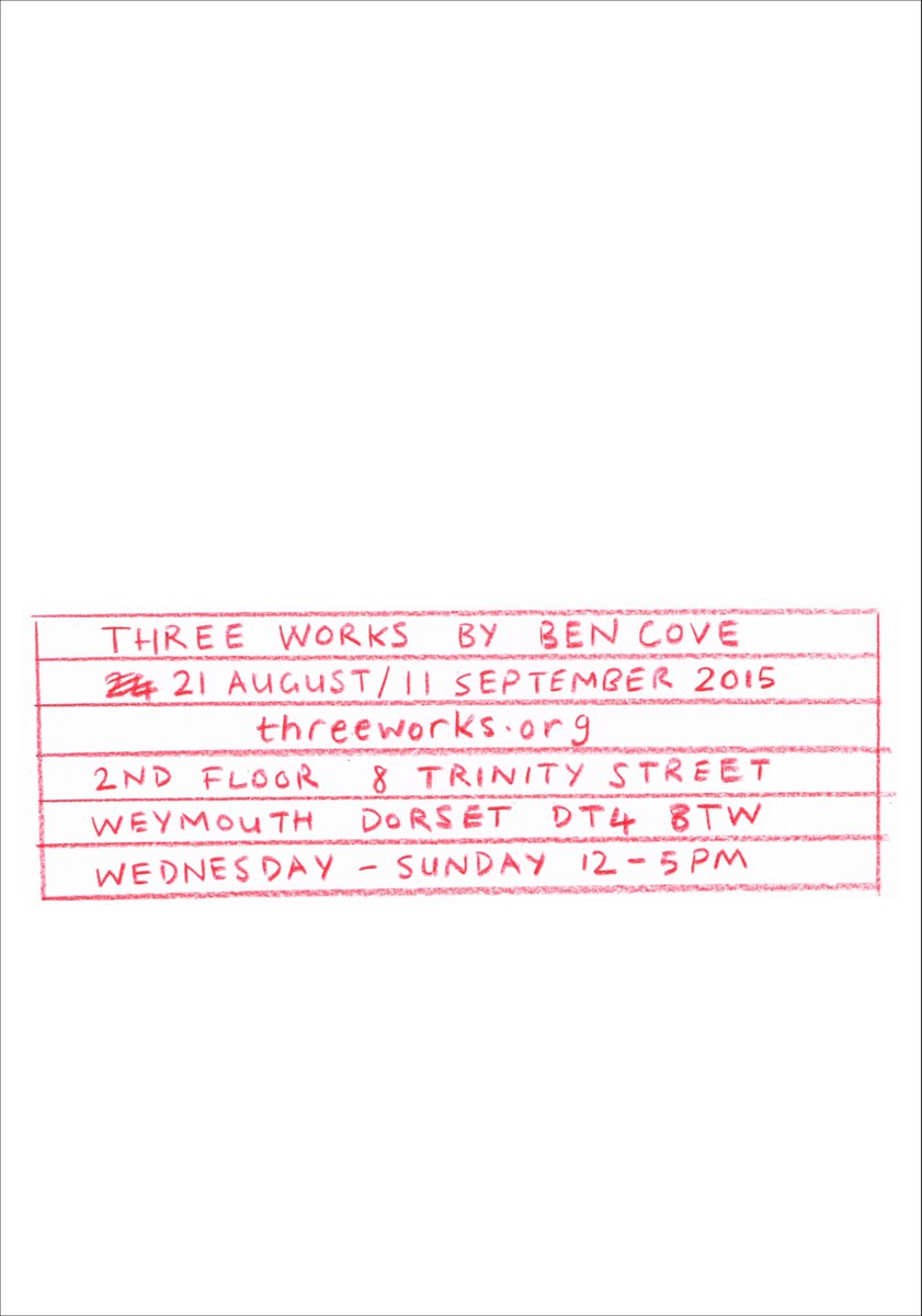 three_works's tweet image. Thrilled to have Ben Cove showing at Three Works later this month
