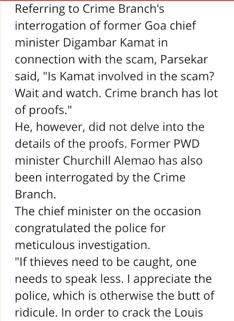 draksbond's tweet photo. #WeHateCongess Several msg used to seek bribe decoded during probe says CM Laxmikant Parsekar Ji #BergerScam http://t.co/bKfDppKHWp