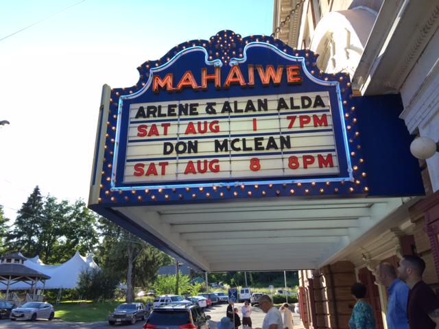 alanalda's tweet photo. I interviewed Arlene about her wonderful book, "Just Kids From the Bronx."  First time we're together on a marquee. http://t.co/WE03LtPqLx