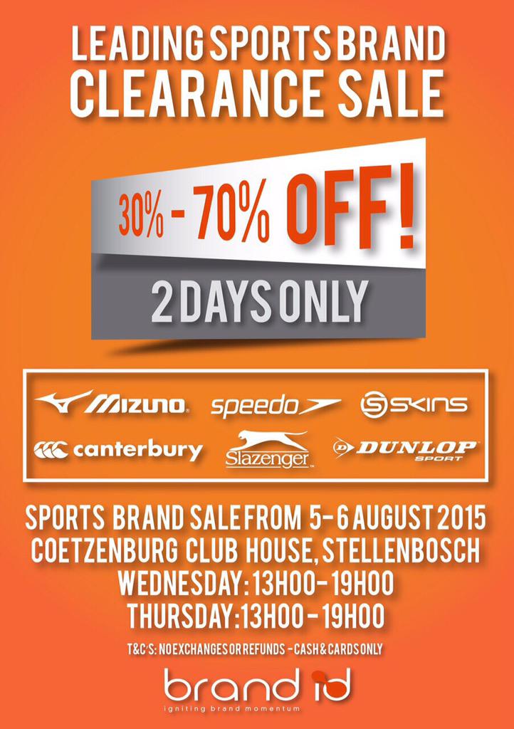 Massive Sale Happening this week in Stellenbosch pls retweet!!