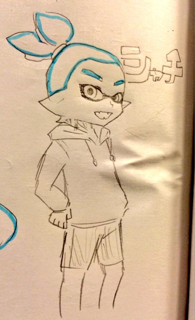 hurerusirayuki's tweet photo. Splatoon落書き http://t.co/arqAnWerNT