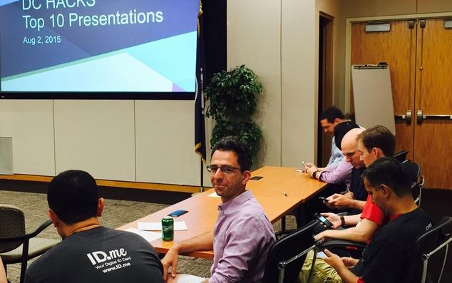 FiscalNote's tweet photo. We had fun at @DCHacksOfficial this weekend – congrats to all the participants! (And our all-star judge, Vlad) http://t.co/SRBi34CtkE