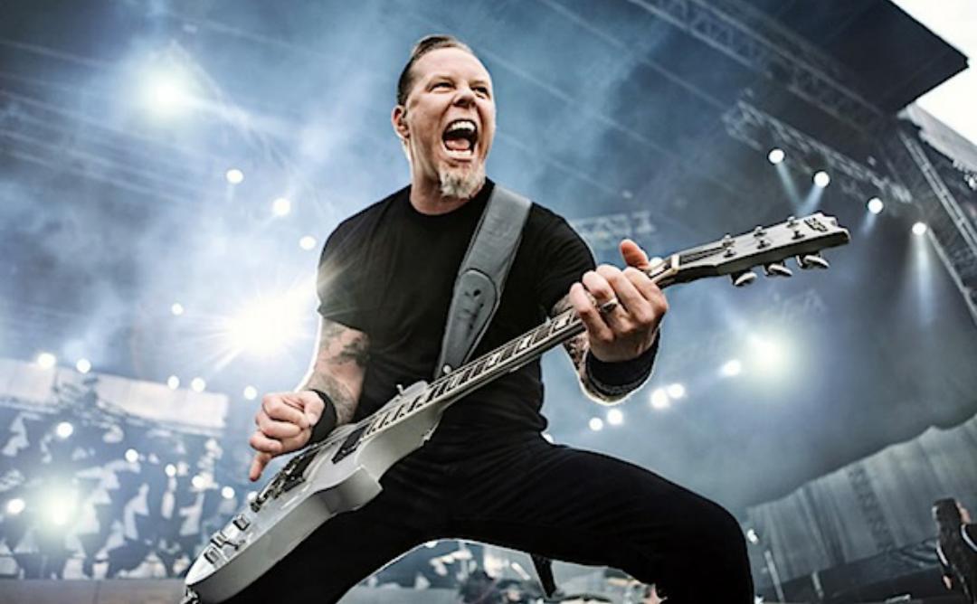 Happy birthday to madman James Hetfield of Metallica - 52 today.   