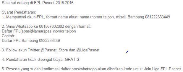 tokopasnet's tweet photo. Ayo ikutan Fantasy Premier League di #FPLpasnet , berhadiah utama uang tunai 500rb! @SoloThok http://t.co/06miWKXq0h