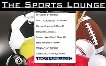 Live fixtures for the opening weekend of the #BPLkickoff <a href="/TSportsLounge1/">The Sports Lounge</a> starting Saturday 8th August