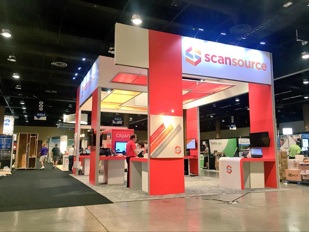 RockwayExhibits's tweet photo. Check out our client @ScanSource getting set up @InsideRSPA. We love their booth, we hope you do too. http://t.co/MRXZmDyydh