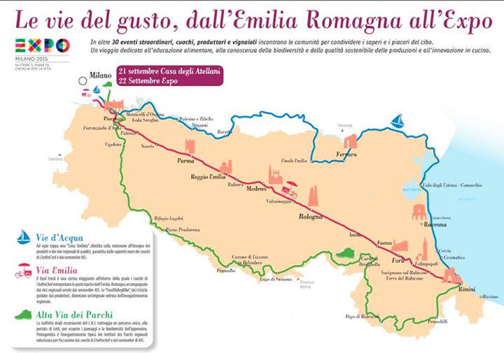 #cheftoexpo: parte il 7 agosto da #Rimini il viaggio dell'Emilia Romagna verso #Expo2015 bit.ly/1LSs3v5