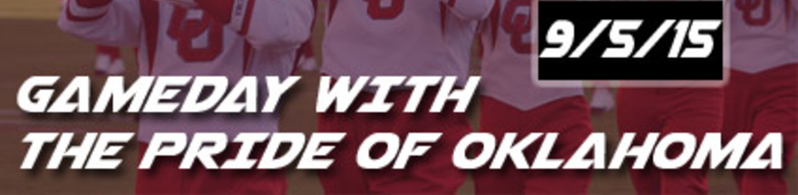 Nick_Hummel's tweet photo. Experience OU vs. Akron Football with the Pride of Oklahoma!  Enter @SoonerRewards here:  http://t.co/BCKp4ou3m2 http://t.co/4zg6bts3ff