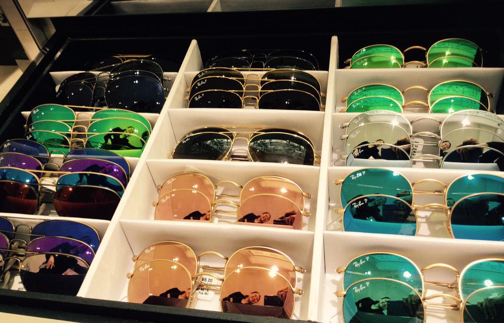dc8147's tweet photo. Pretty colours in @ray_ban! #fullystocked #HappyMonday @LUXclusives #LuxFamily #LuxFirst http://t.co/KRx7tvnYvA