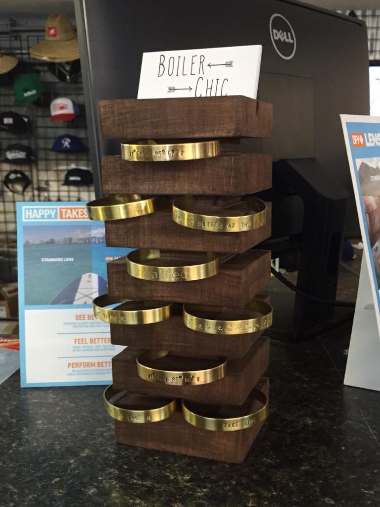 BoilerChicEtsy's tweet photo. New display at @wakesidemarine! I've got some new designs coming soon.. http://t.co/wP7felAZyT