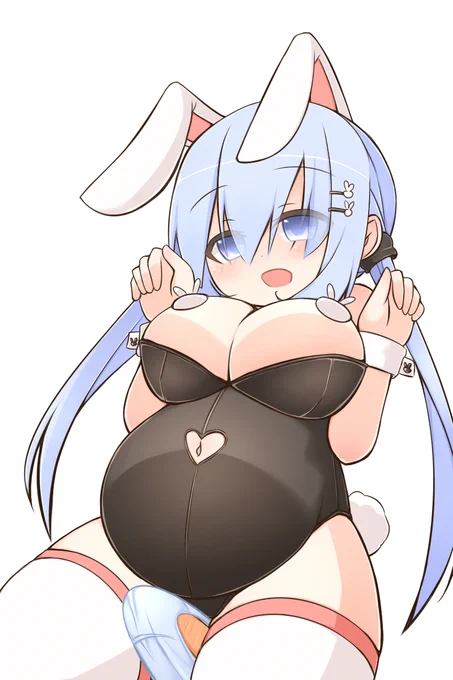 バニー+ぱんつ+母乳なラクガキ。差分はニジエに。 