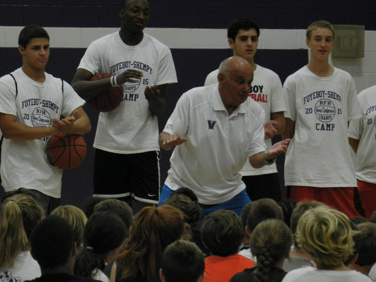 teamfoye's tweet photo. Former Villanova coach Rollie Massimino made a guest appearance and gave a motivating speech about working hard http://t.co/zc5uSPMyxI