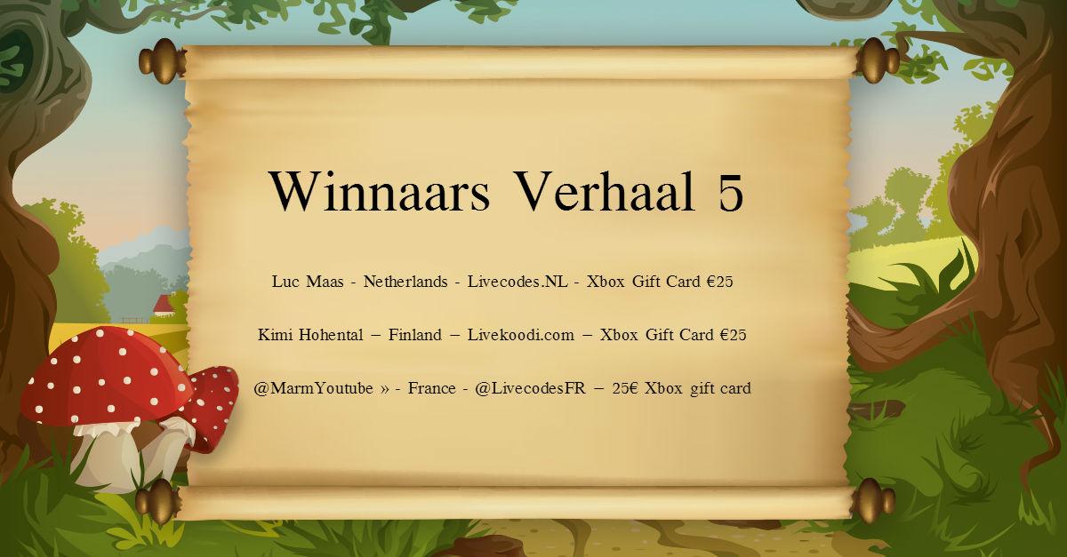 De winnaars van verhaal 5 zijn bekend! Gefeliciteerd! Verhaal 6 staat al online, en loopt tot morgen! #followstarlet